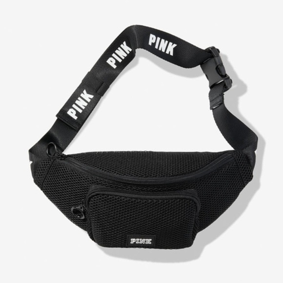PINK Victoria's Secret Handbags - Victoria Secret PINK Black Fanny Pack